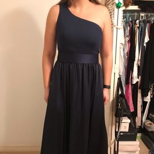 David’s bridal one shoulder bridesmaids dress